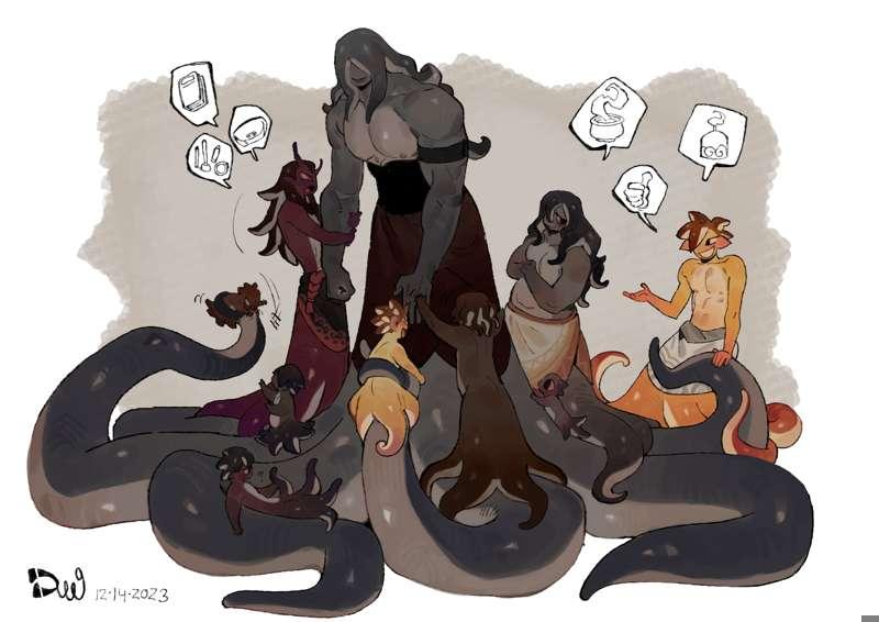dendra and his kids 2/3 done!