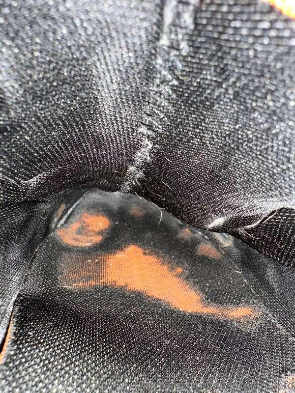 Inside my construction boots