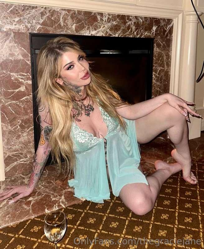 Fireside whispers and a glass of wine. 🍷What kind of trouble..