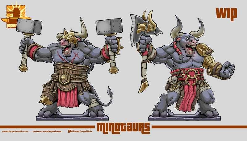 Minotaurs Color wip