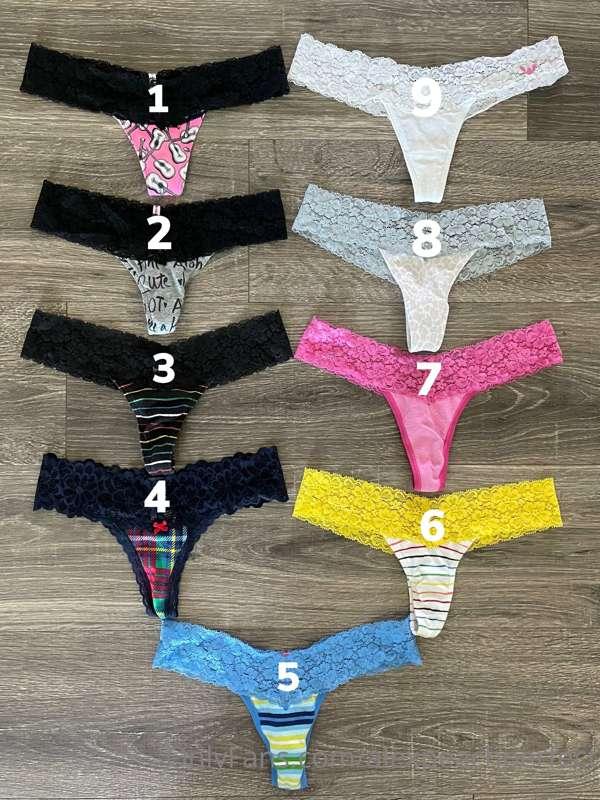Here are some of the undies I have for purchase! 😈😈
As a spe..
