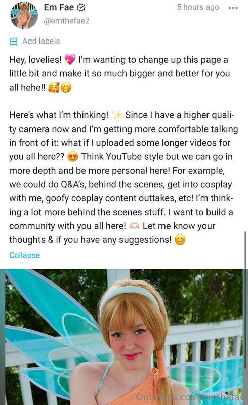 Hiiii 💞 I just wanted to let you all know that I’m changing ..