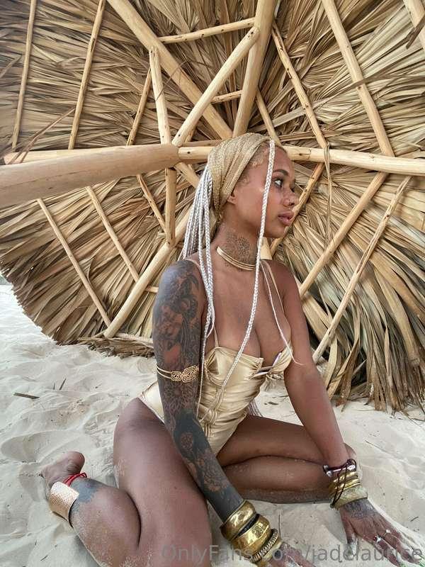 This is me watching the sunset on the beach in Dominican Rep..