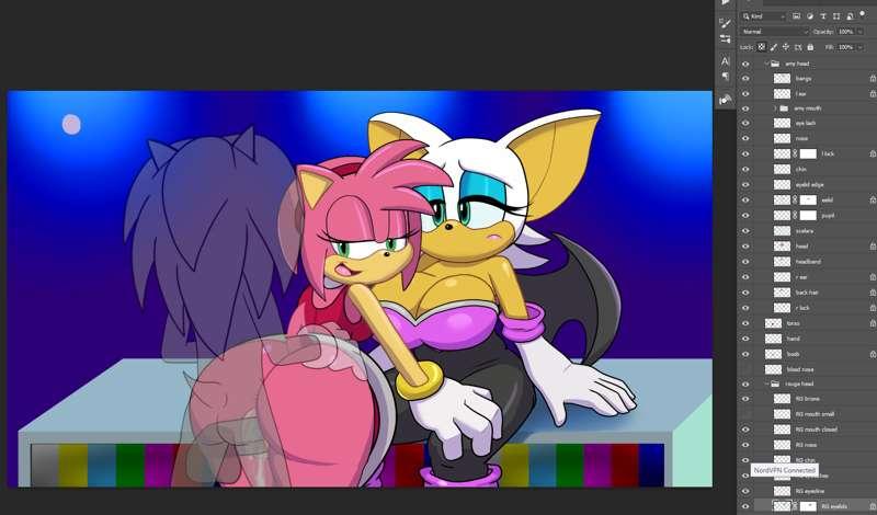 Fan Flash 7 (Amy vs Rogue) PSD
