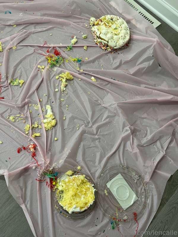 Want some cake?Got messy getting ready for my birthday conte..