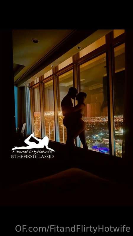 We finished fucking & started kissing while enjoying the vie..