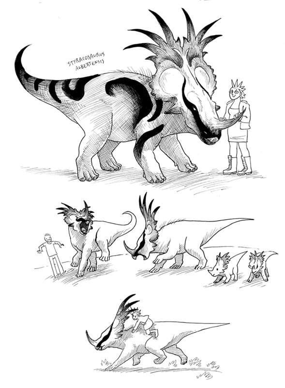 Extinct creatures-- Styracosaurus