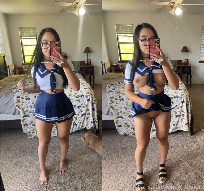 New skirt set on and off 👅
