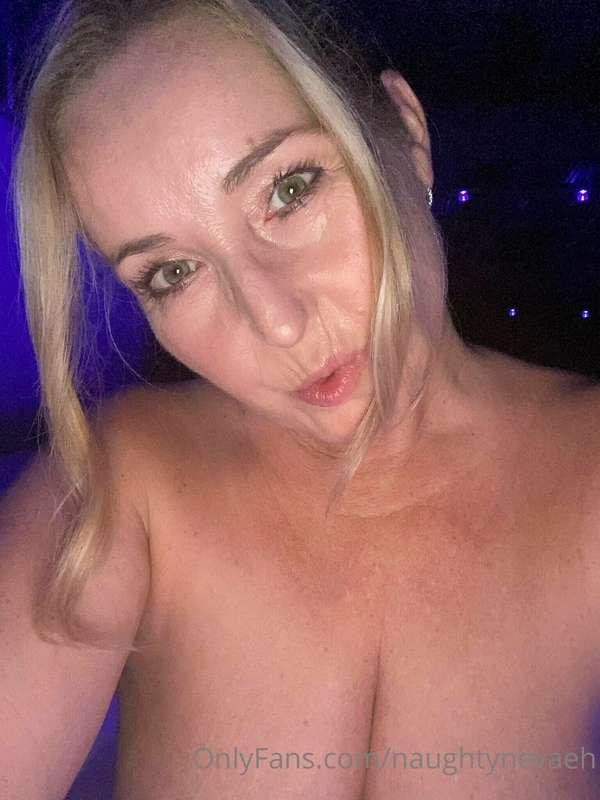 Just a girl in her hot tub!