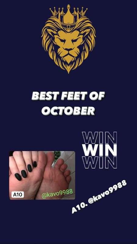 ## ***KING OF PROMO'S BEST FEET OF OCTOBER*** ### REWARDS Fi..