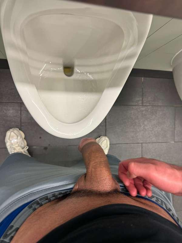 When urinals have no dividers so everyone can see exactly ho..