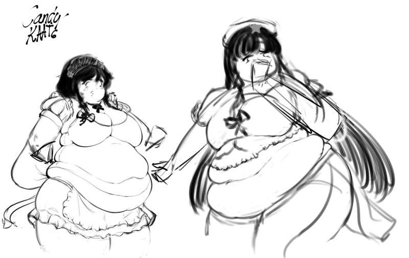 touhou girls sketch
