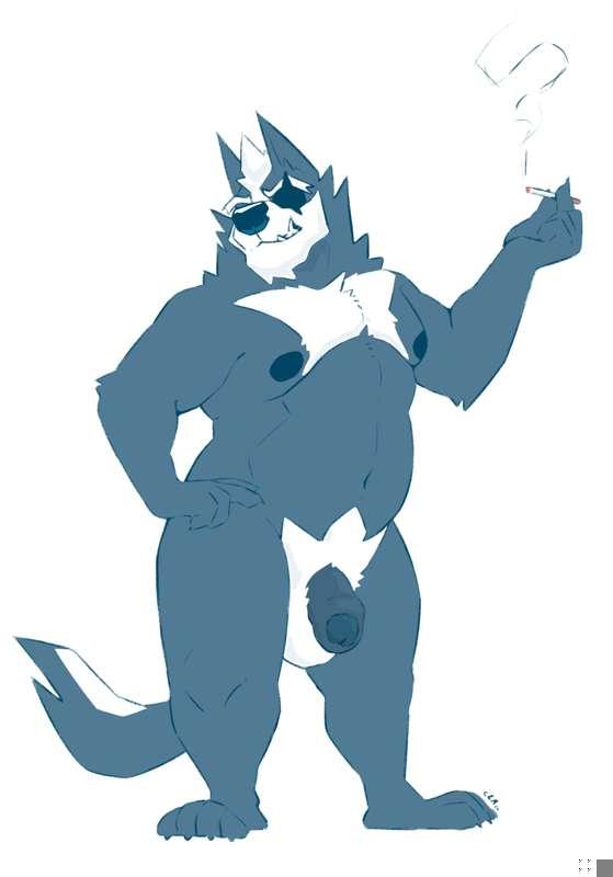 Cigarette Pose.
