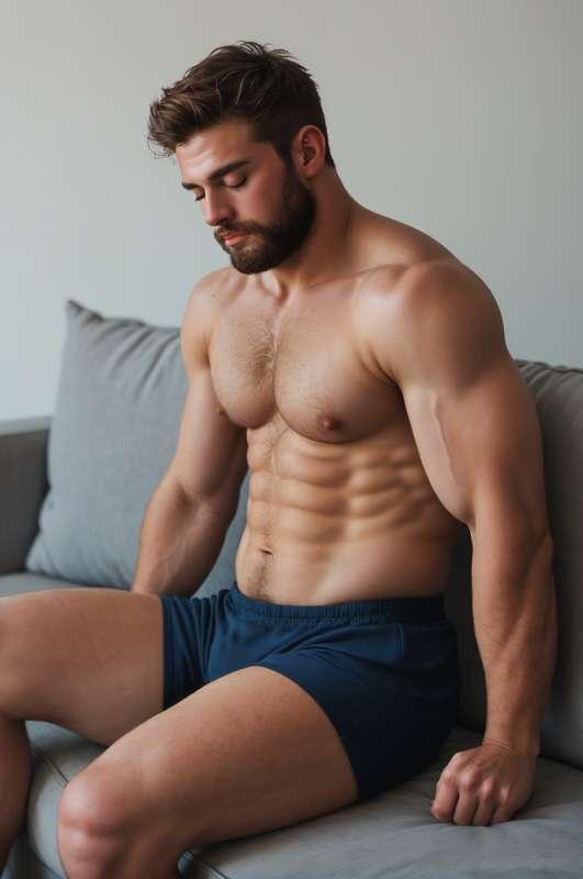 #565 Sweaty Leather Couch