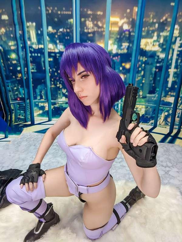 Motoko Kusanagi selfie set preview