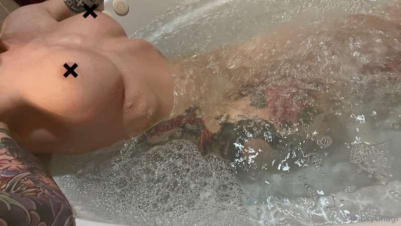 Bath time with me. Wind down after a long week of fucking-- ..