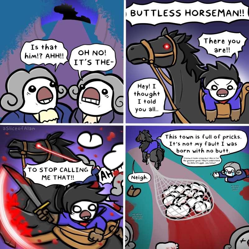 The Buttless Horseman (w/ Bonus Panels)