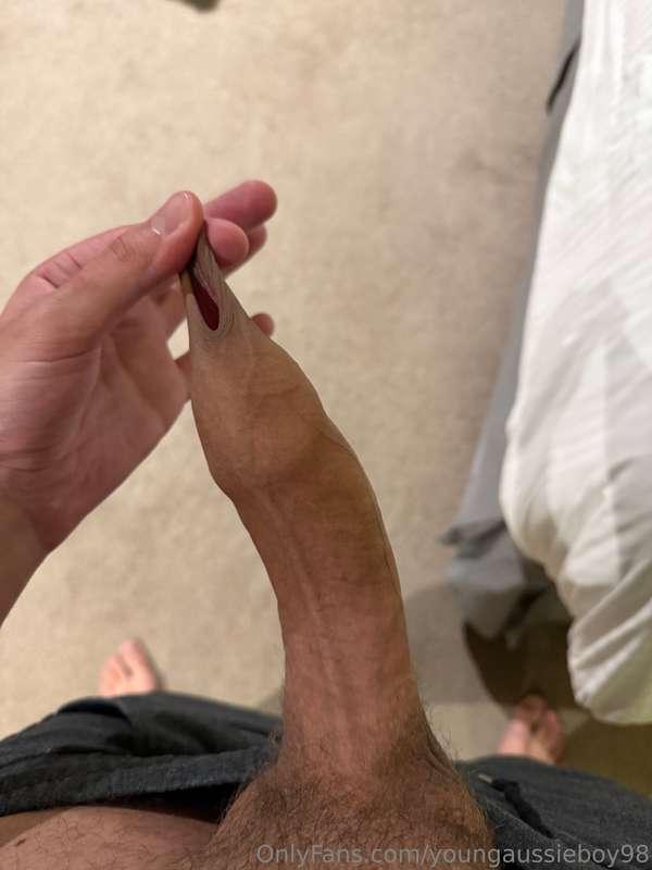 where can i dock you first? (wrap this foreskin over) 