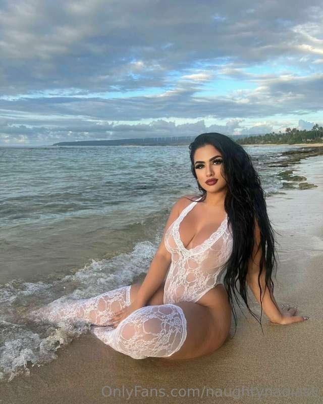 I'm not afraid to get naughty out here on the beach, are you..