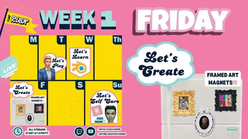 Let's Create! Sims 4 Art Magnets