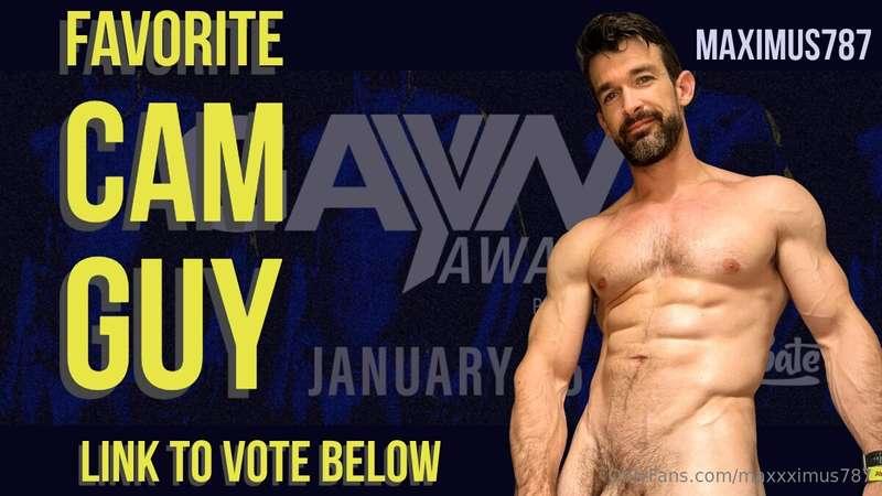 I'm up for a GayVN Award, if you like my content, please con..
