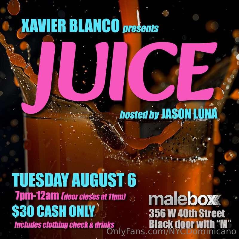 Tomorrow is the first of this new weekly party. Nude or jock..
