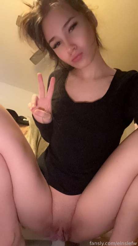 woke up so horny this morning I had to go bounce on my dildo &gt;.&lt;