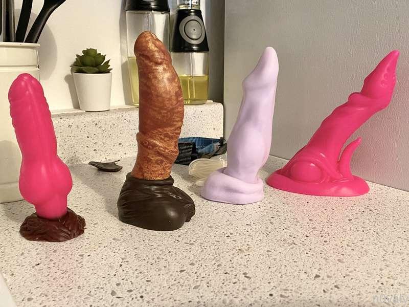 Soooo look what Tribute got me, my first Bad Dragon toys :D ..