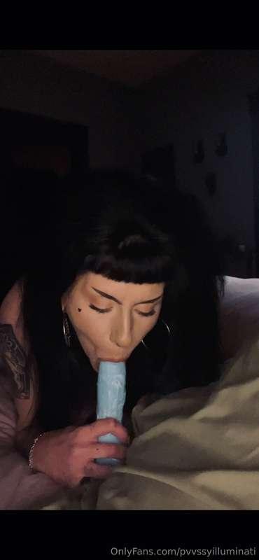 Like/comment if I should post a dildo blowjob video I sent t..