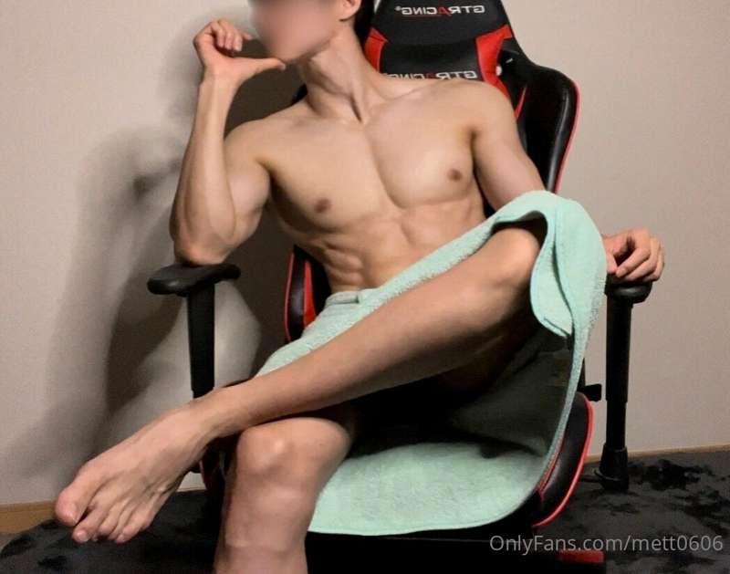 I sat in a chair in a bathrobe.

I am very happy that the li..