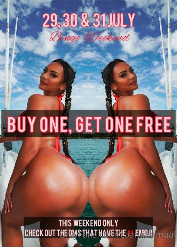 ❗️BOGOF WEEKEND❗️
I was feeling like giving you a treat this..
