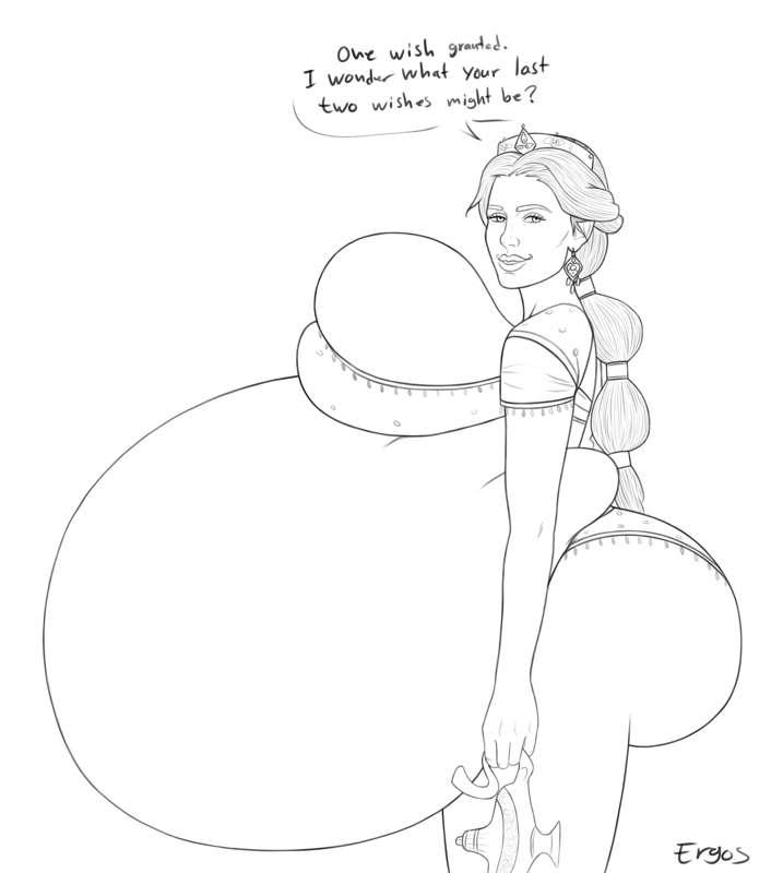 Princess Jasmine - Lineart