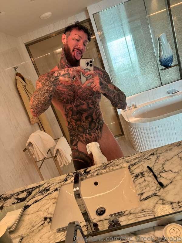 You want to join in? The bath’s big enough, but can you hand..