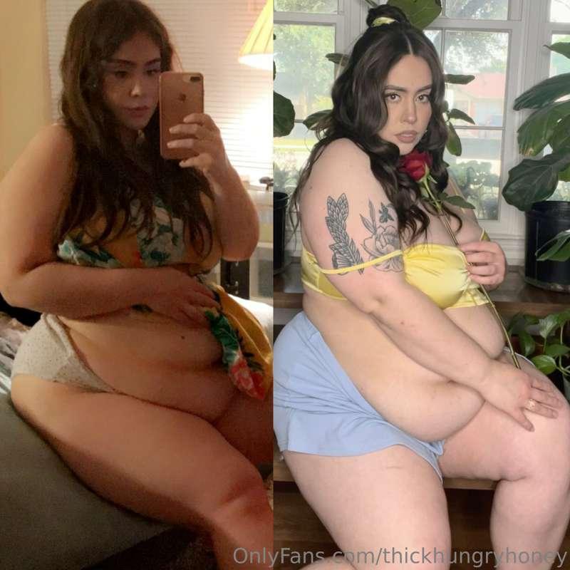 2 years ago vs now 🐽🥵