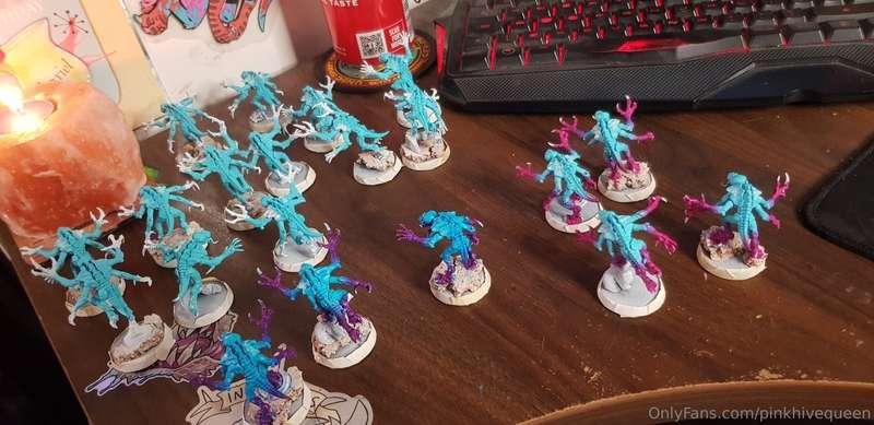 I regret trying to paint all these in one go....