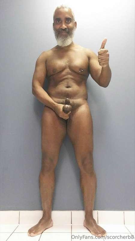 Thumbs-Up and Testicles Tuesday!  #beard #musculardaddy #gay..
