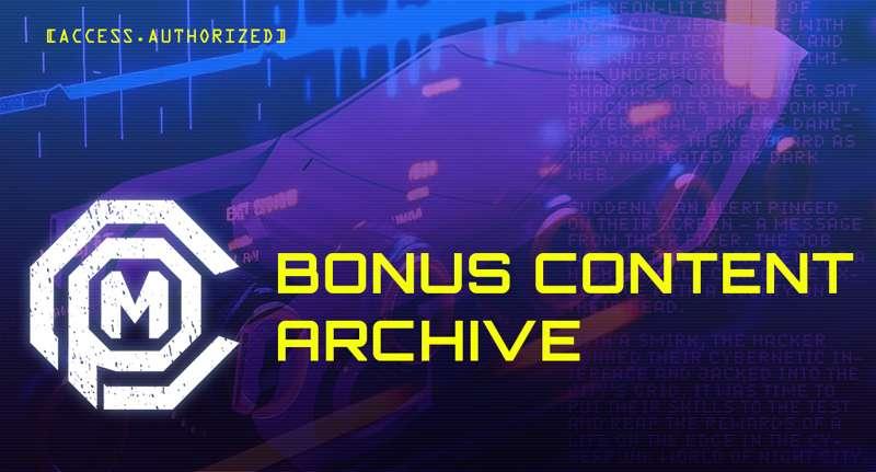 Bonus Content Archive
