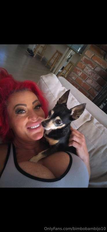 Luv my Fur Baby…..🐶🐶🐶  Who wants to play tonight? 🧤