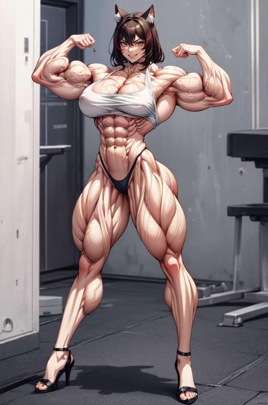 Muscular Catgirl 