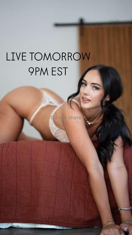LIVE TOMORROW NIGHT!! 🚨 It’s going to be FREAKY af so don’t ..