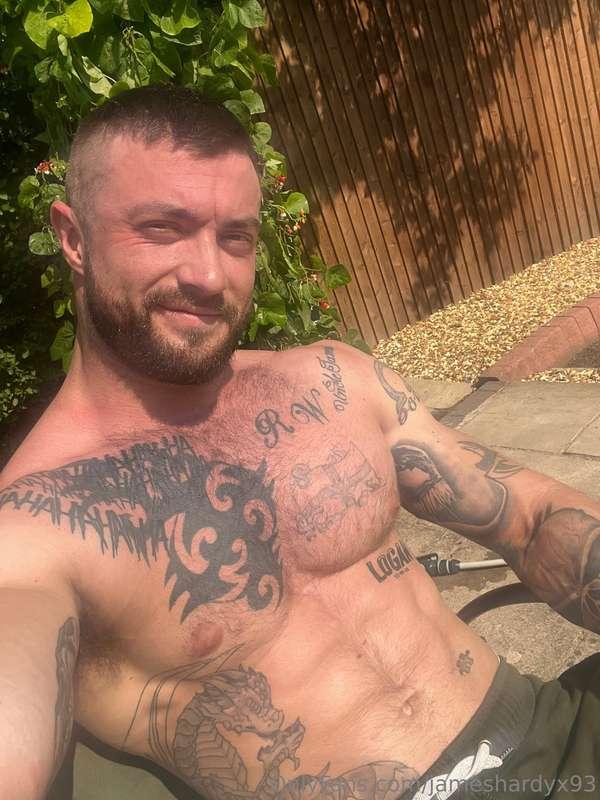 Who’s coming to put the tanning oil on my abs then?