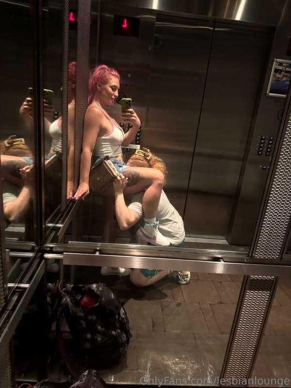 Things got a little heated in the elevator 🥵