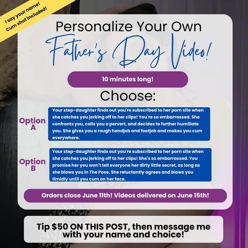 Want a personalized Father's Day Video from your favorite st..