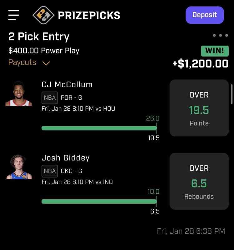 Prizepicks mkf and parlay play  🤑