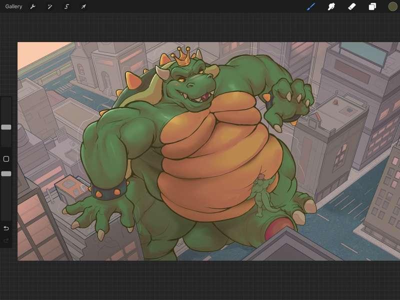 King Koopa Macro Love (NSFW wip)