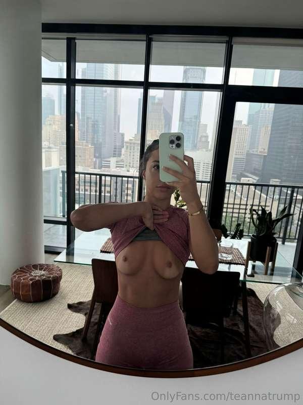 Would you cum for me? Right on my tits… while I moan your na..