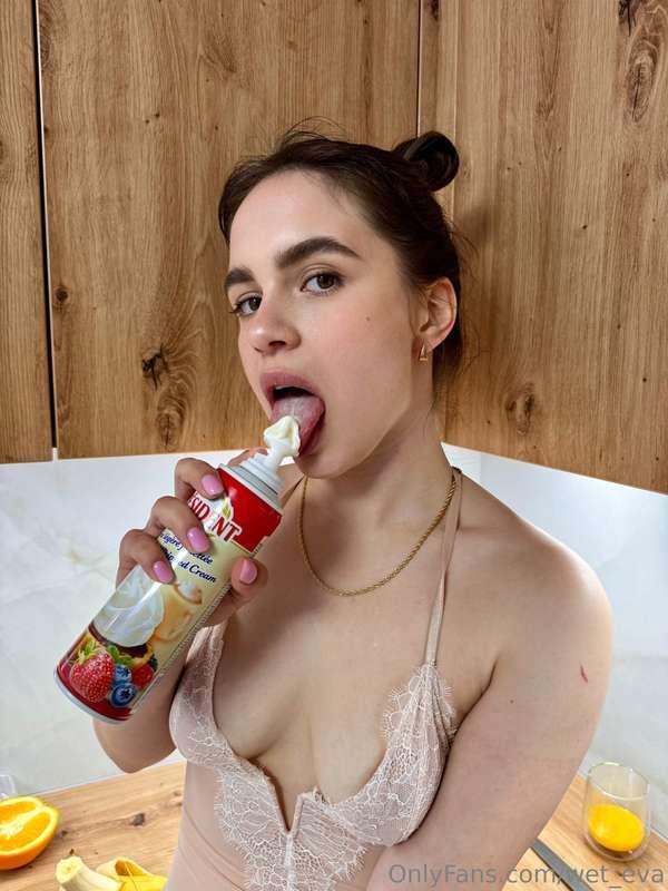 Whipped Cream Dare 🍦😈Picture me standing right in front of y..