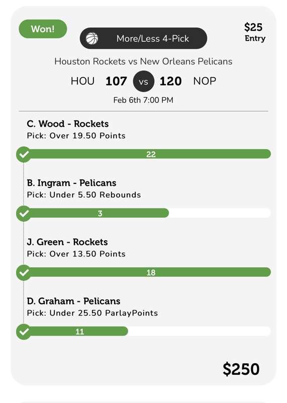 PARLAY PLAY HIT TOO LAST NIGHT