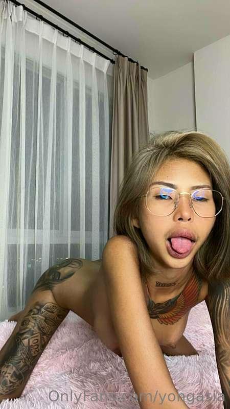 Petite little asian slut looking for her next big cock