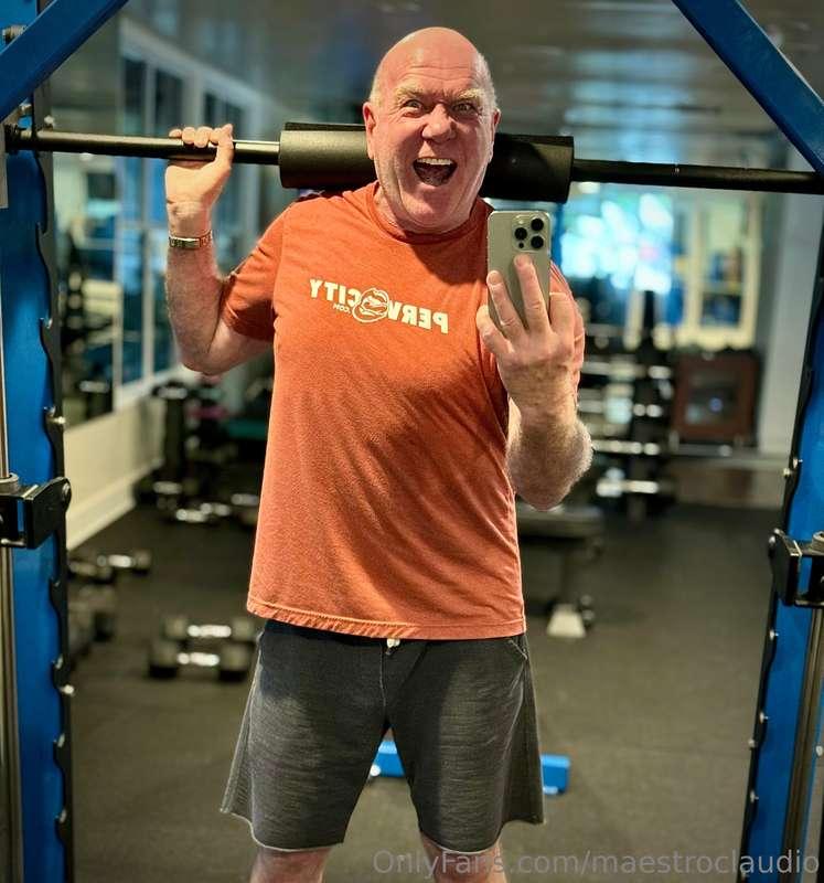 Wearing the PervCity.com T-shirt in the gym and feeling stro..